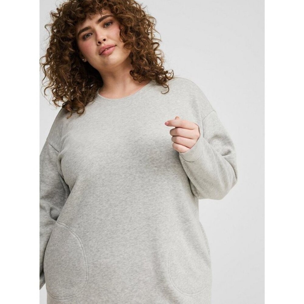 NWT Torrid Mini Sweatshirt Dress - Picture 2 of 5